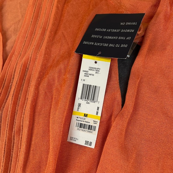 Anne Klein Open Front Cardigan Duster Knit Lightweight Sweater Womens Medium NWT - Picture 4 of 9